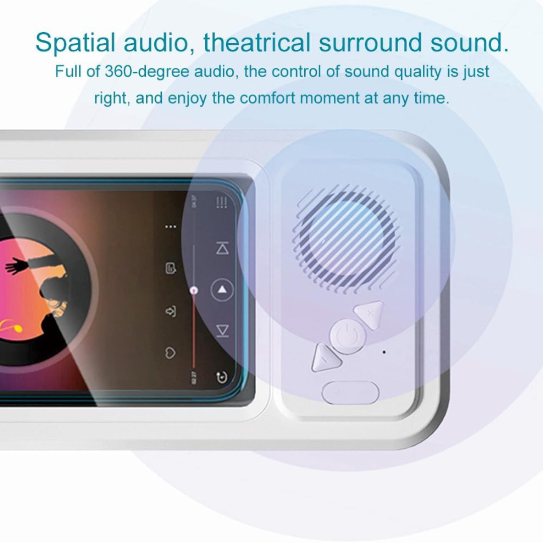 Shower Phone Holder with Bluetooth Speaker